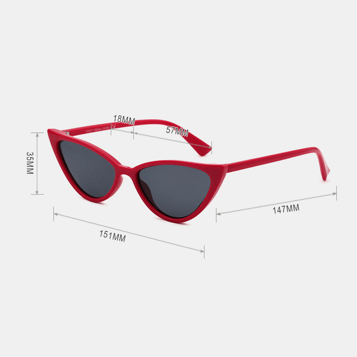 Women Full-Frame Resin Cat Eye Outdoor Travel Driving Cycling Fishing Running UV Protection Sunglasses - MRSLM