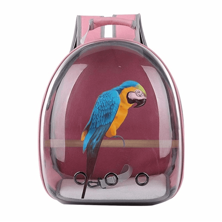 Pet Cat Parrot Bird Carrier Travel Breathable Transparent Space Capsule Backpack - MRSLM