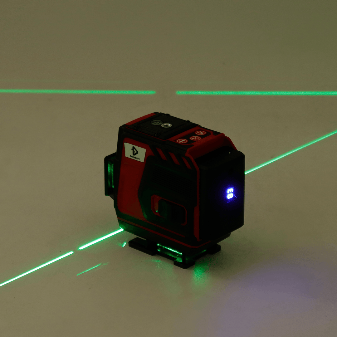 Laser Level with Green Light Digital Rotary Self Leveling Measure 8/12/16 Line - MRSLM