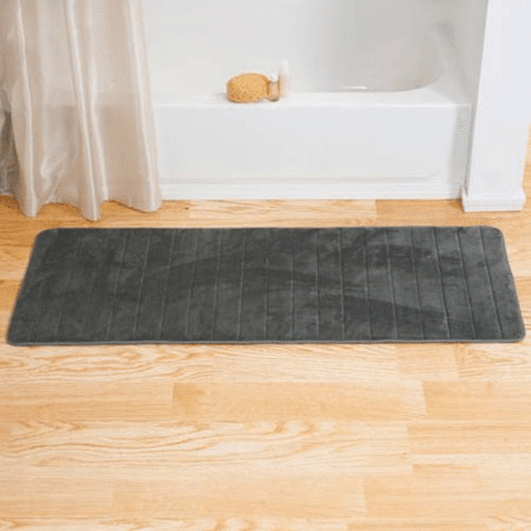 120X40Cm Absorbent Long Memory Foam Carpet Door Floor Mat Bedroom Bathroom Kitchen Bath Non Slip Rug - MRSLM