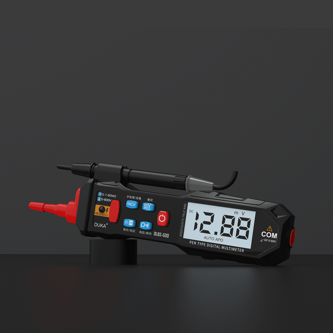 DUKA DLBS-600 AC DC 6000 Counts LCD Display Pen Multimeter NCV Measurement Multimeter with Light - MRSLM