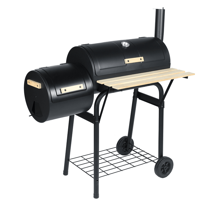 45'' Fire Pit BBQ Grill Meat Charcoal Cooker Outdoor Camping Picnic - MRSLM