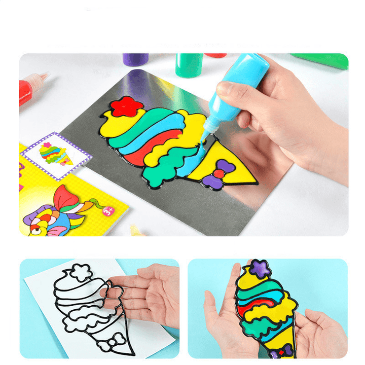 Children'S Handmade Diy Glue Painting Set - MRSLM