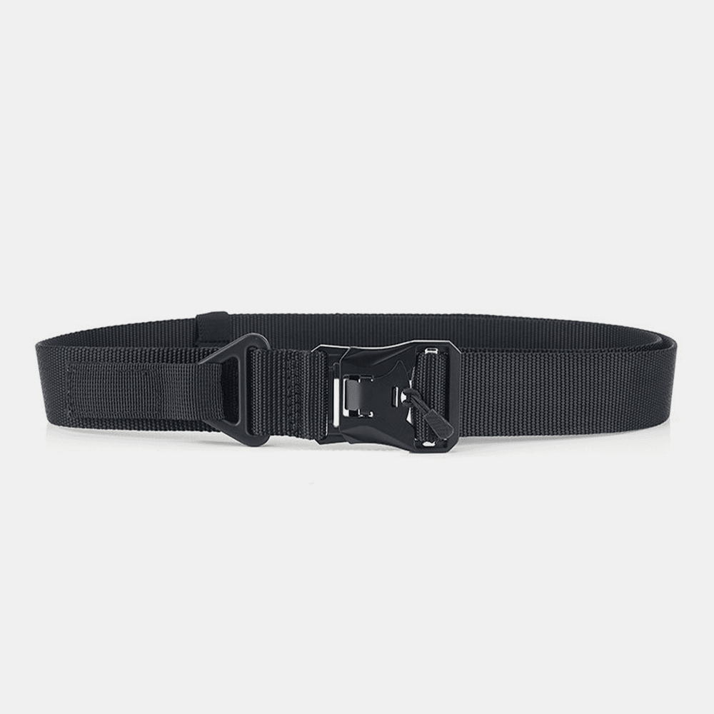 Men Nylon Braided 125Cm Magnet Quick Release Buckle Multifunctional Outdoor Military Training Tactical Belts - MRSLM