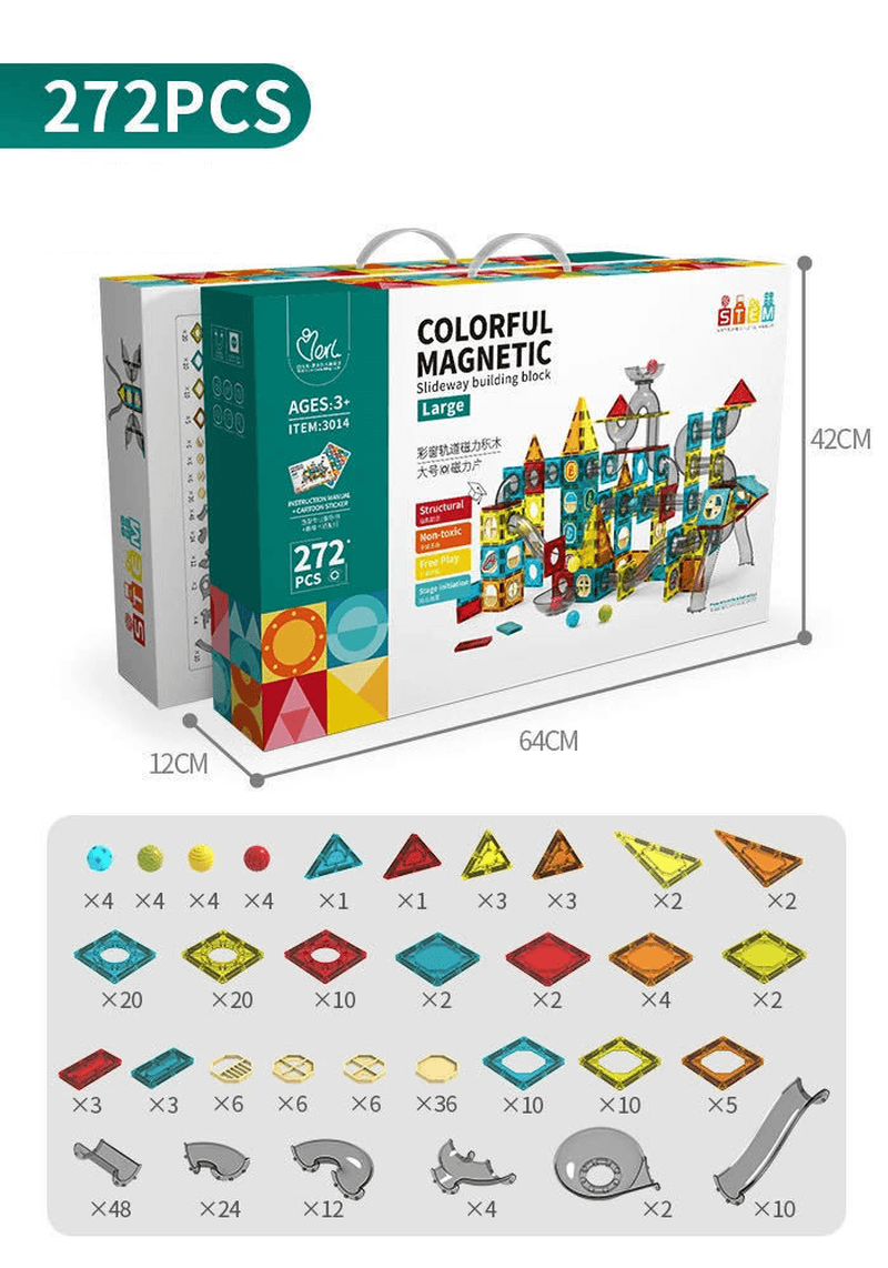 Magnetic Piece Building Block Set Variety Lifting Magnetic Assembling Piece Children'S Educational Toys - MRSLM