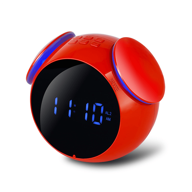 HC-202 Bluetooth Speaker Mirror Alarm Clock Support AUX TF Card - MRSLM