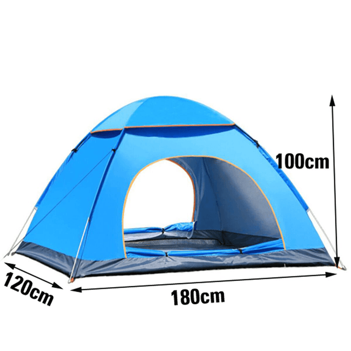 2-3 People Automatic Camping Tent 2 Door Breathable Waterproof Family Tent UV Protection Sunshade Canopy Outdoor Travel Beach - MRSLM