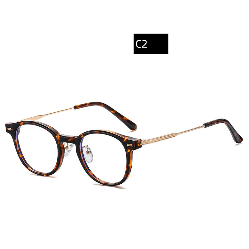 Retro TR90 Glasses Frame Unisex Flat Mirror - MRSLM