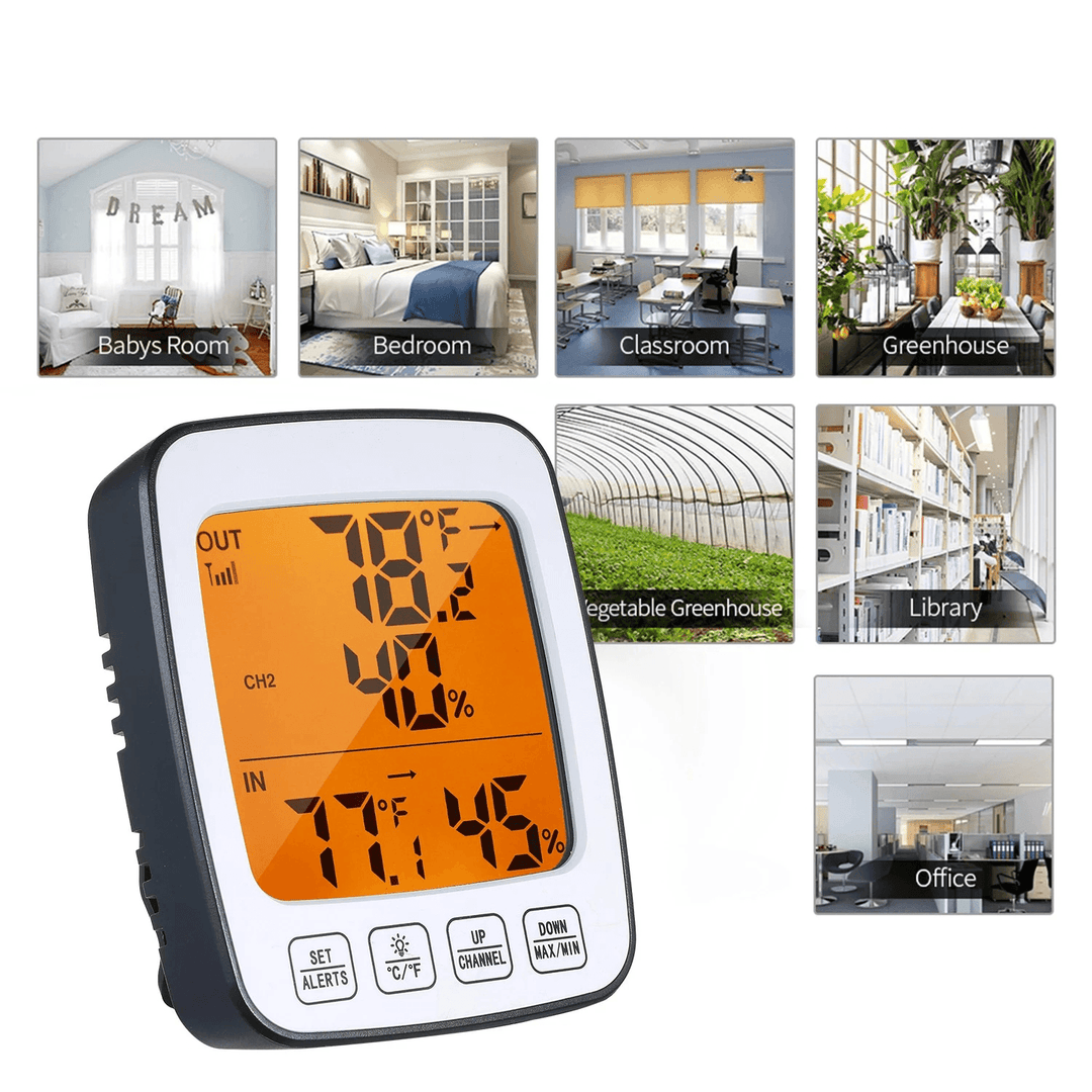 Digital Temperature & Humidity Meter Thermo-Hygrometer °C/°F Thermometer Hygrometer - MRSLM