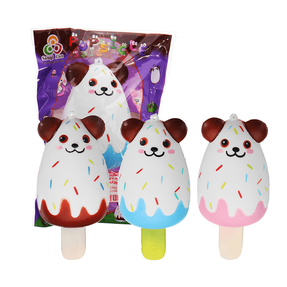 Sanqi Elan Bear Popsicle Ice-Lolly Squishy 12*5.5CM Licensed Slow Rising Soft Toy with Packaging - MRSLM