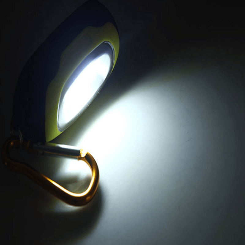 Portable Magnetic Key Chain Flashlight Torch COB LED Working Light Lamp Camping Lantern Random Color - MRSLM