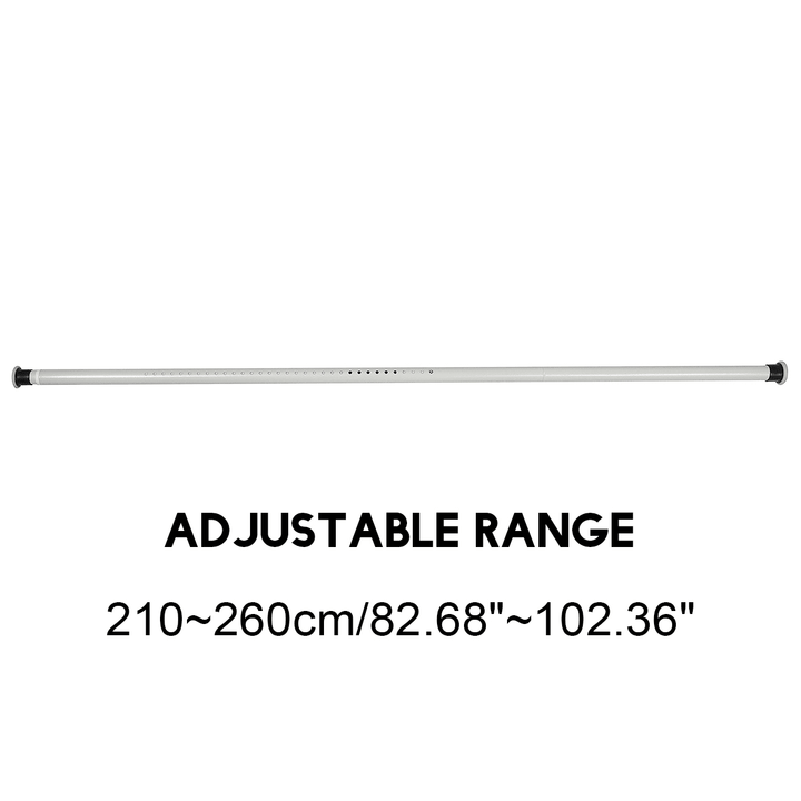 70-410CM Extendable Shower Curtain Pole Rail Telescopic Clothes Curtain Rod Pole - MRSLM