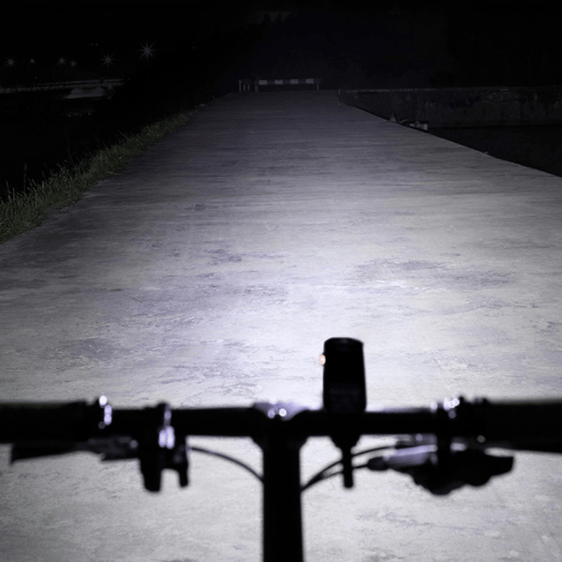 ROCKBROS YQ-QD 400LM German Standard Floodlight Bike Front Light Bicycle Headlight Waterproof 3 Modes 2000Mah Battery USB Charging Cycling Flashlight - MRSLM