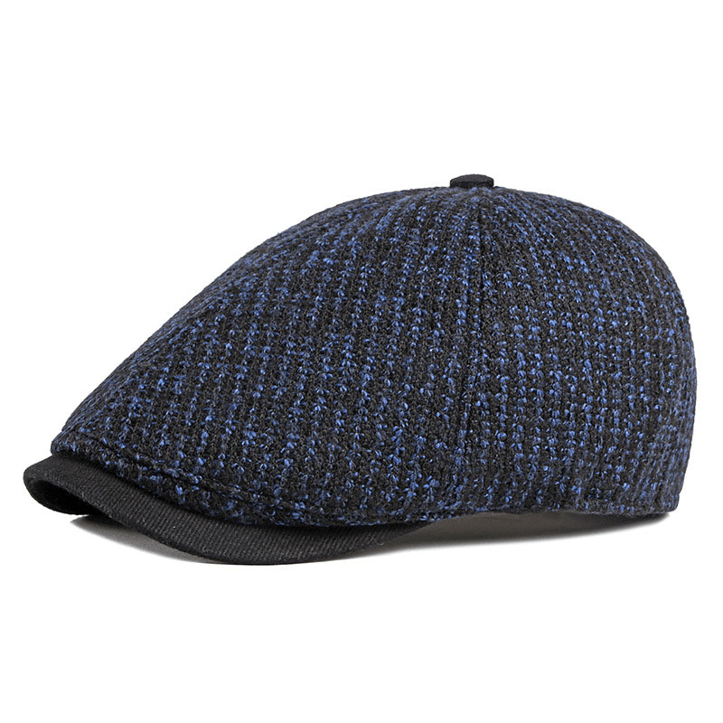 Men'S British Vintage Knitted Beret Cap - MRSLM