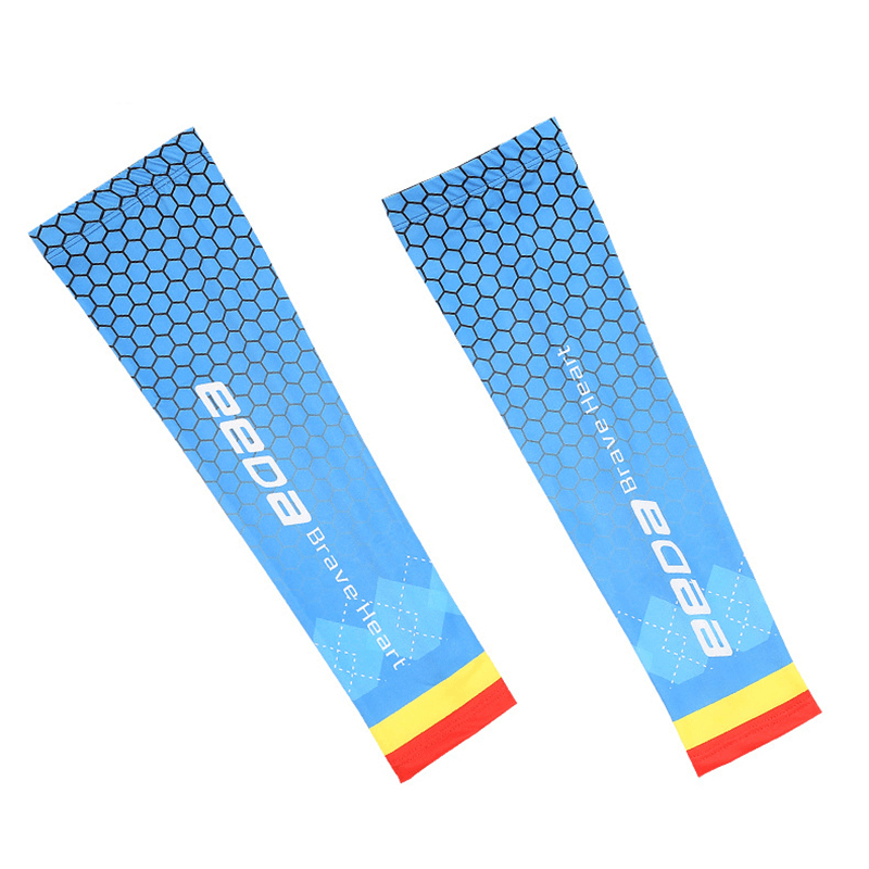 1Pair Men Women Sunscreen Cycling Fishing Cooling Arm Sleeves Sweatproof Breathable - MRSLM