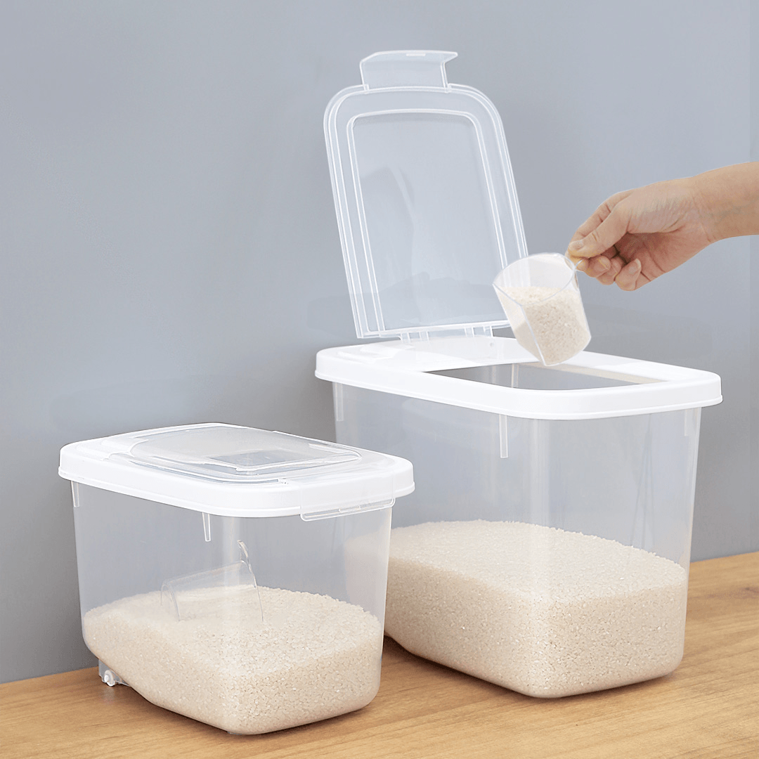 QUANGE Multi-Function Rice Storage Bucket 5KG/10KG from Kitchen Storage Container Rice Storage Box - MRSLM