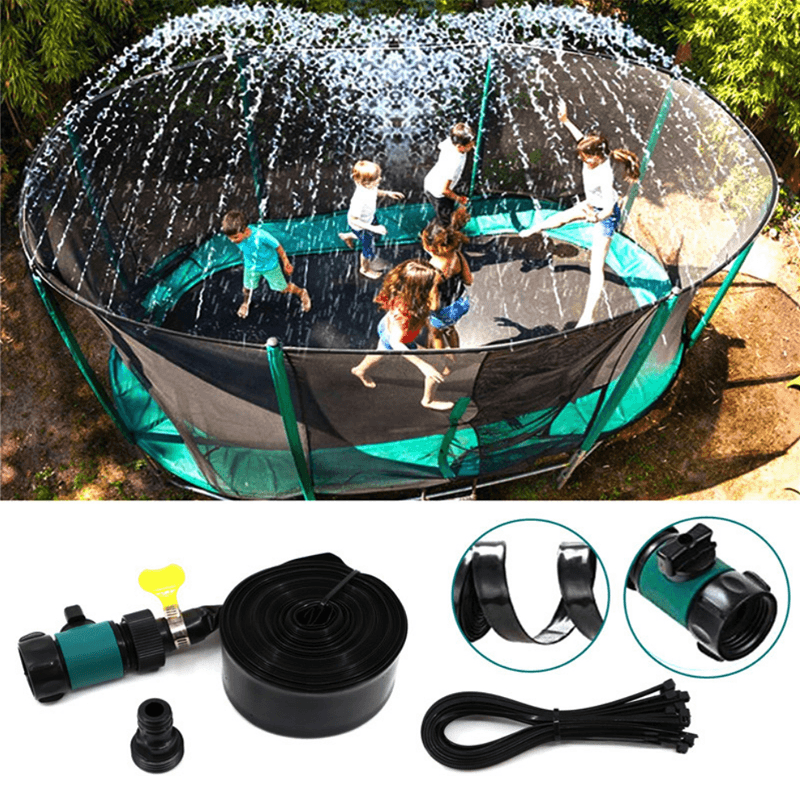 Trampoline Sprinkler PVC Large Capacity Durable Outdoor Water Play Toys Garden Cooling Tools - MRSLM