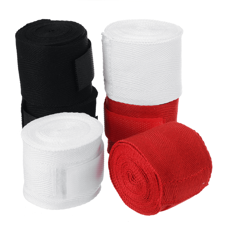 2PCS 3M Length 5CM Width Boxing Hand Wraps MMA Muay Thai Kick Boxing Handwraps for Training Bandages Breathable - MRSLM