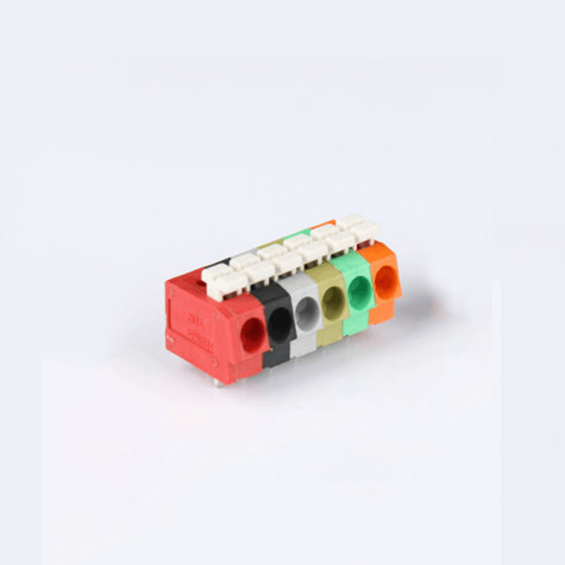 10PCS BEST 6 Pin Plug-In Brass Wire Connector Terminals LED Flame Retardant Terminal Block Connector - MRSLM