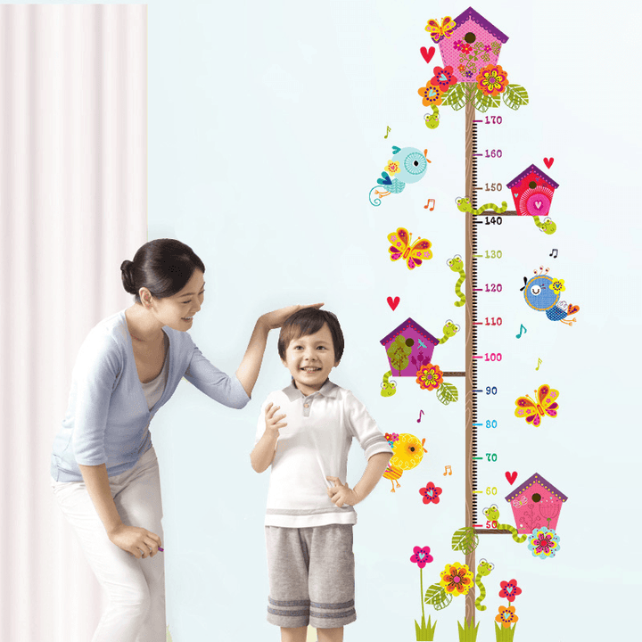 Miico FX1020L Cartoon Tree Branch Height Stickers Children'S Room Wall Sticker Height Measurement Stickers - MRSLM