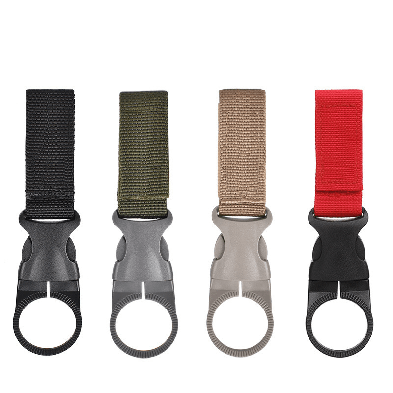 25Mm Tactical Nylon Water Bottle Hanging Buckle Webbing Multi-Functional Hiking Portable Quick Mineral Water Clip - MRSLM