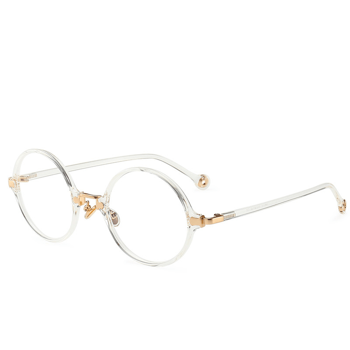 Women'S Vintage Ultralight round Glasses Frame - MRSLM