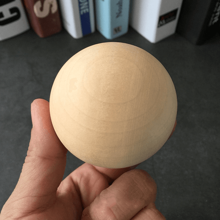 Solid Wood Color Wooden Ball - MRSLM