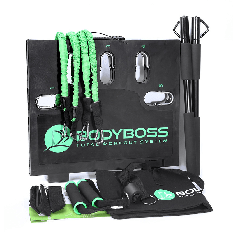 BODYBOSS 2.0 Multi-Function Resistance Bands Portable Push-Up Board Fitness Equipment Accessories - MRSLM