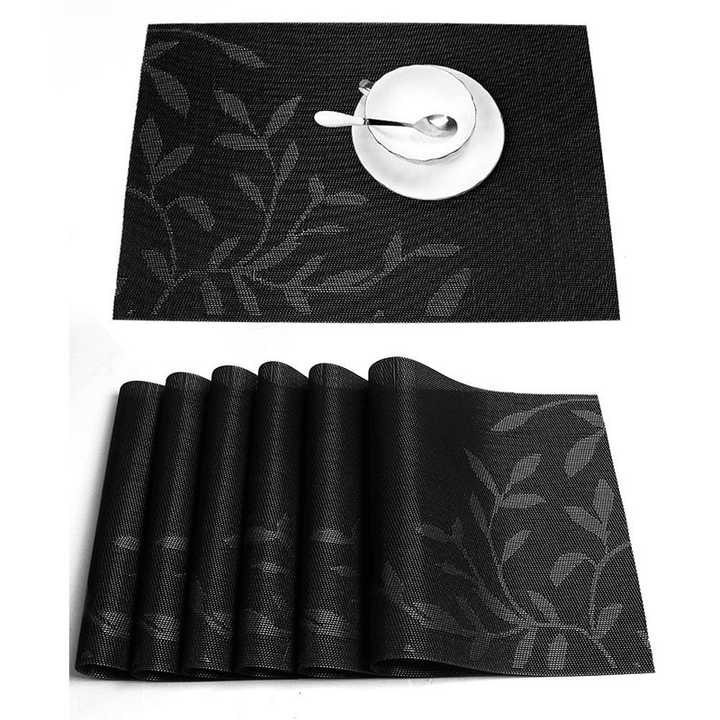 Washable Placemat for Dining Table Creative Heat Insulation Stain Resistant Anti-Skid Eat Mats - MRSLM