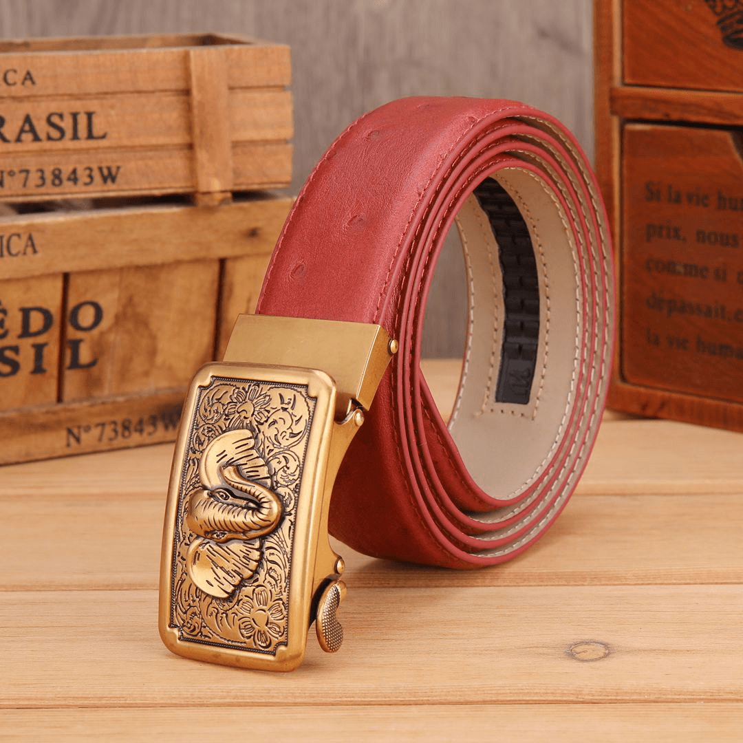 125CM Men Business Genuine Leather Belt - MRSLM