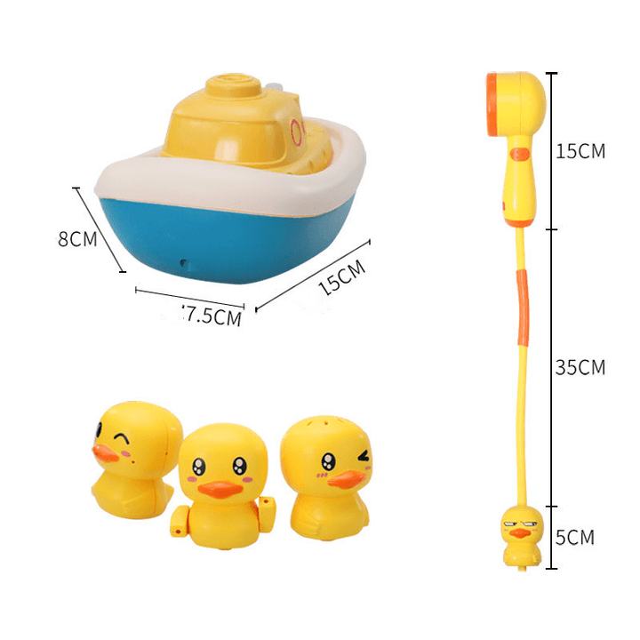 Summer Electric Water Jet Pirate Duck Baby Bath Toy - MRSLM