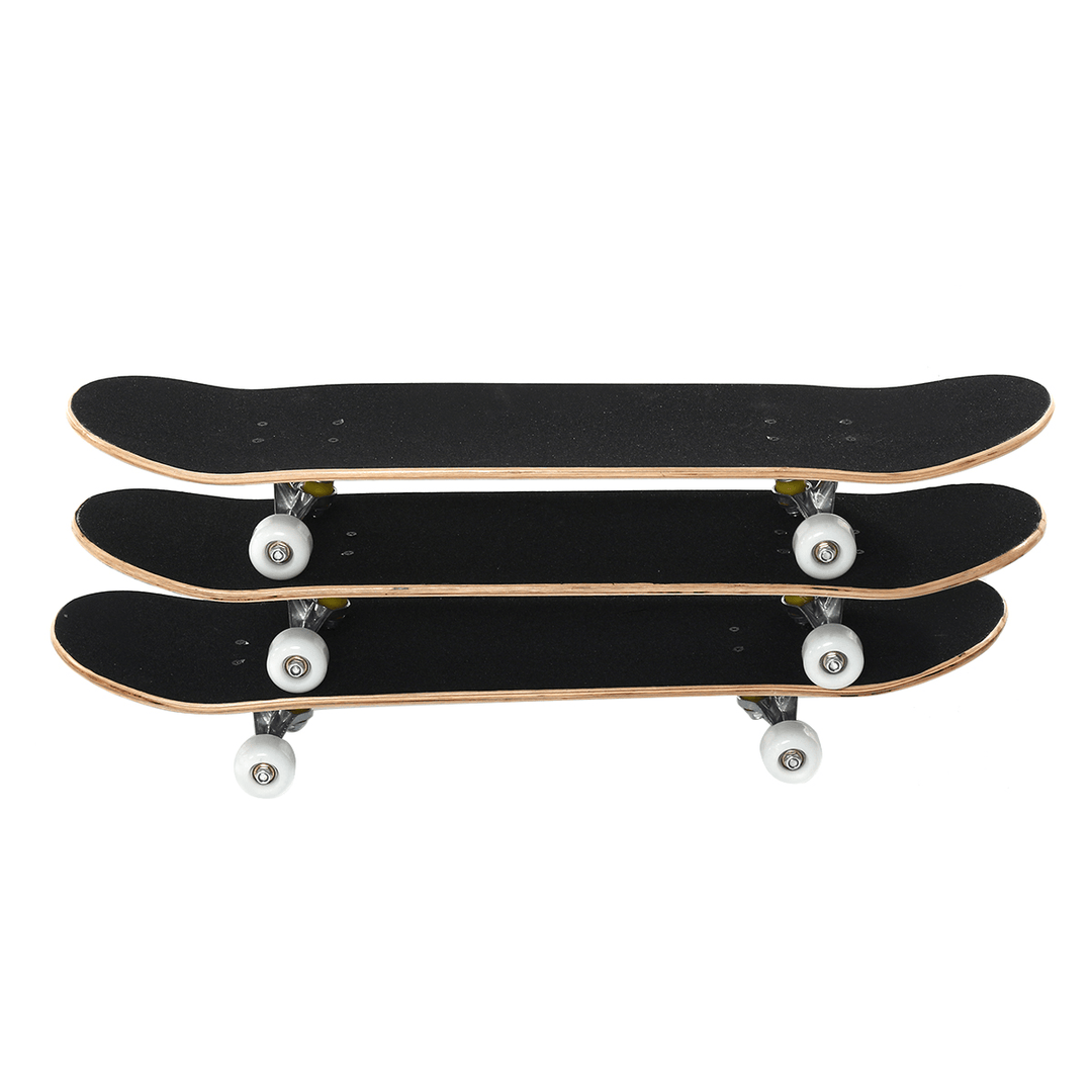 31.5Inch 8-Layers Maple Skateboard Double Rocker Board Skate Board with ABEC-7 Bearings for Beginninger&Professional - MRSLM