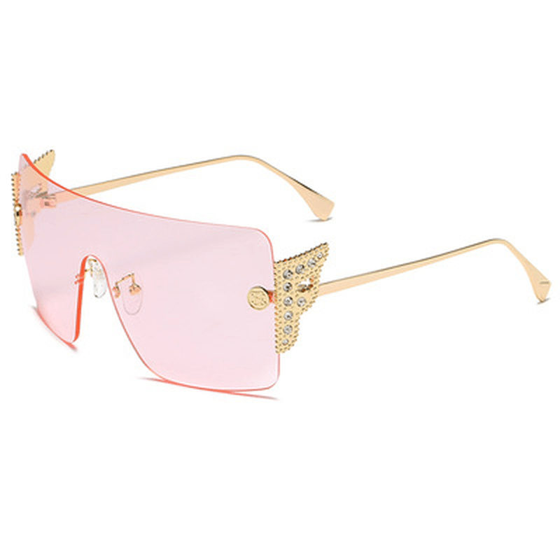 New Style Big Frame Sunglasses with One-Piece Piece - MRSLM