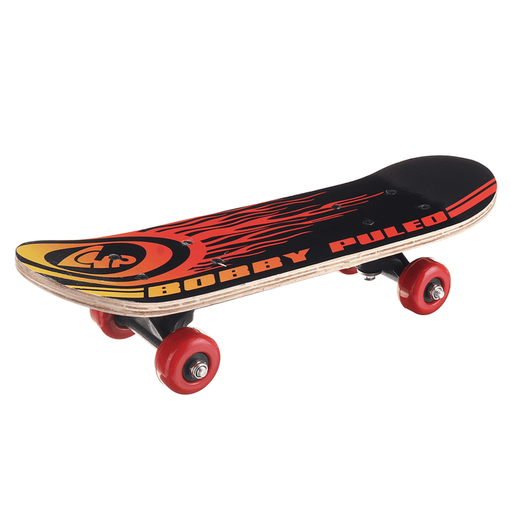 17Inch 7-Layer Children Skateboard Chinese Maple Decoration Boards Light Wooden Double Rocker Skatebooards - MRSLM