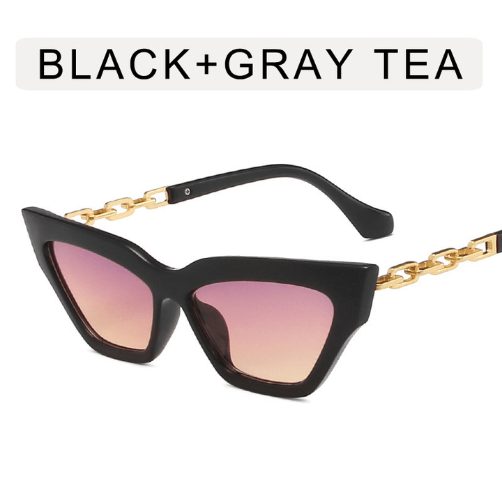 Chain Leg Cat Eye Sunglasses for Women - MRSLM