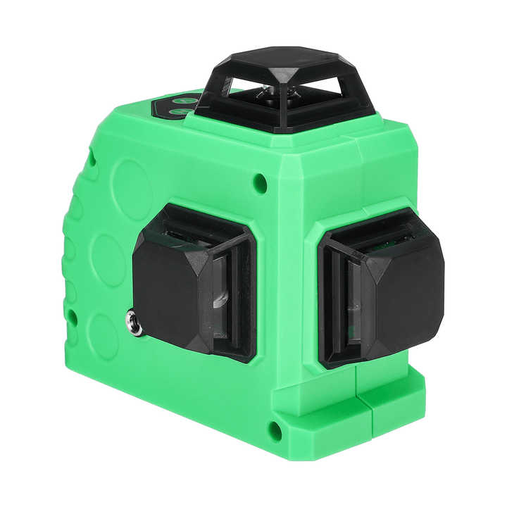 3D 12 Line Laser Level Green IP54 Self Leveling 360° Rotary Cross Measure Tool - MRSLM