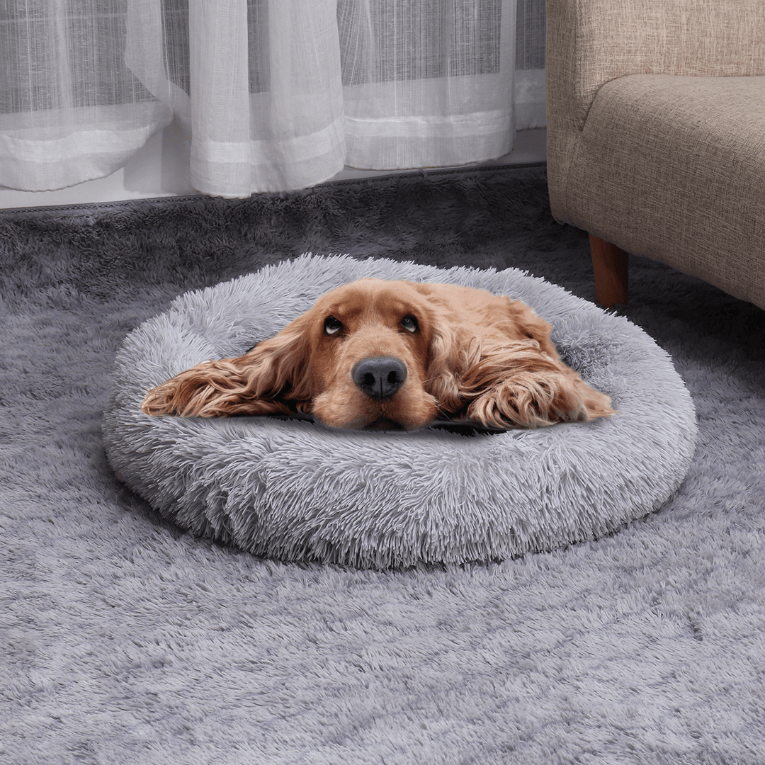 Winter Washable round Soft Pet Dog Cat Warm Mat Sleeping Bed Mat - MRSLM