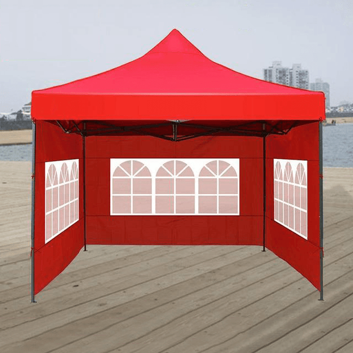 3X4M 3 Side Wall Gazebo Tent Cover Waterproof Marquee Party Wedding Sunshade Shelter Camping Tent with Window - MRSLM