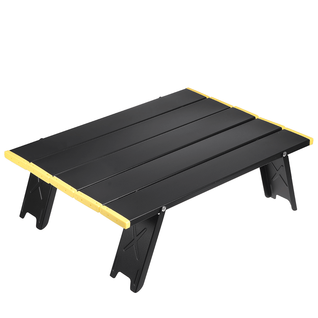 Ultralight Mini Outdoor Table Aluminum Alloy Folding Portable Picnic Desk for Wild Camping - MRSLM