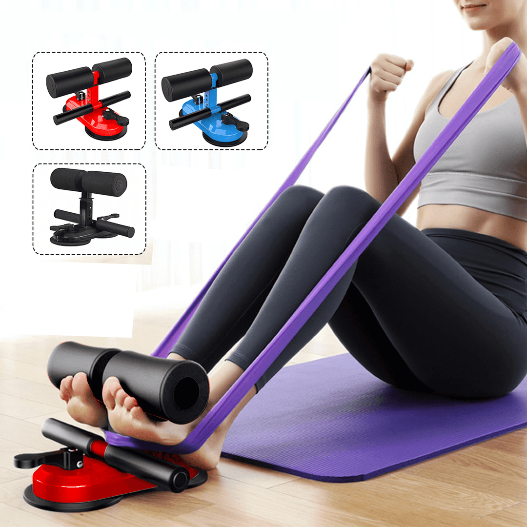 4-Gears Adjustable Dual Suckers Sit-Ups/Push Ups Aid Bar Abdominal Core Trainer Body Shaping Fitness Equipment - MRSLM