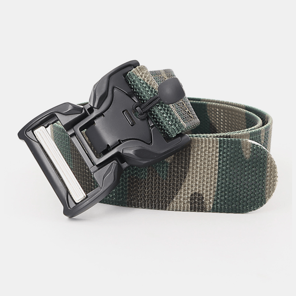 Men Camouflage Wild 125Cm Magnet Quick Release Buckle Outdoortraining Tactical Belts - MRSLM