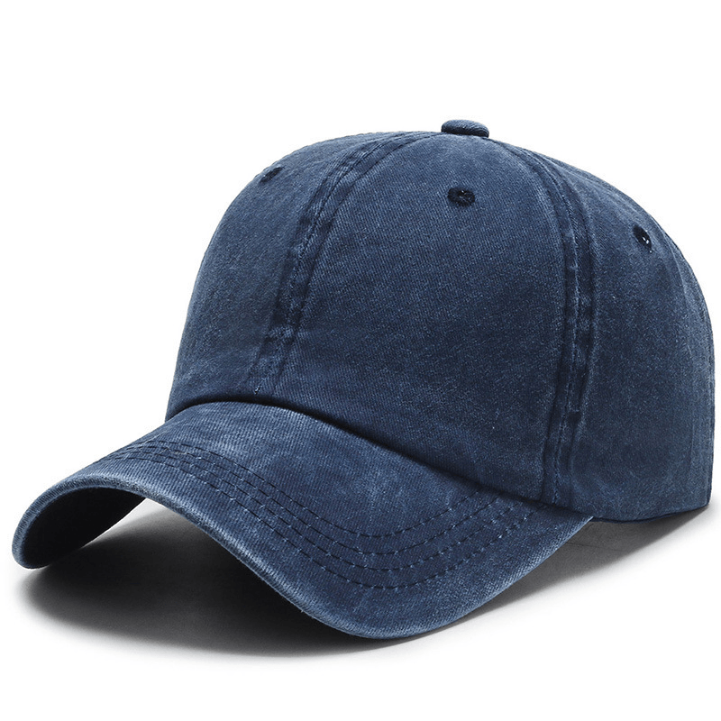 All-Match Washable Solid Color Baseball Cap Casual Men - MRSLM