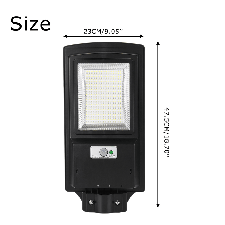 23*47.5CM 360W 462 LED Solar Street Light with Remote Controller - MRSLM