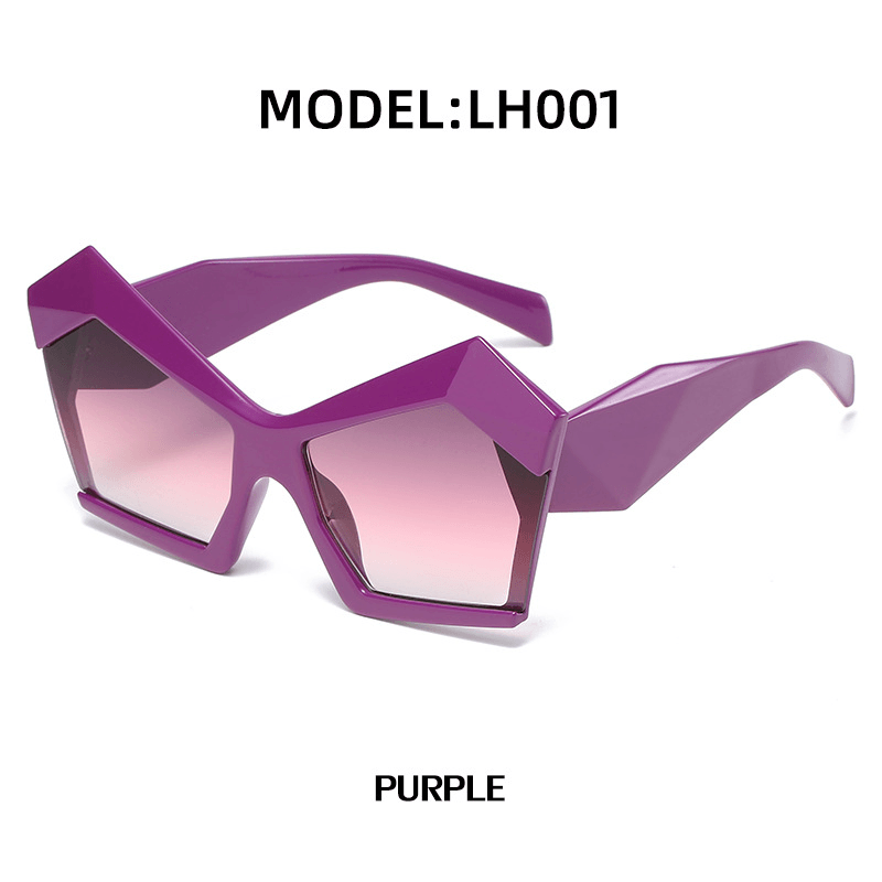 Women'S Fashion Personality Street Shooting Polygonal Sunglasses - MRSLM