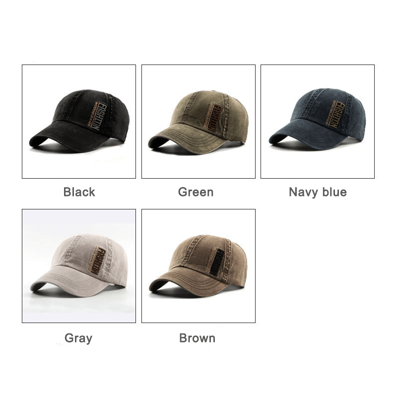 Outdoor Sun Mountaineering Sports Duck Tongue Baseball Cap Embroidered Letter Cotton Hat - MRSLM