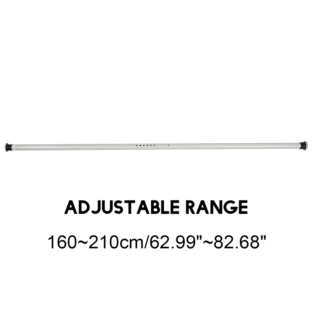 70-410CM Extendable Shower Curtain Pole Rail Telescopic Clothes Curtain Rod Pole - MRSLM