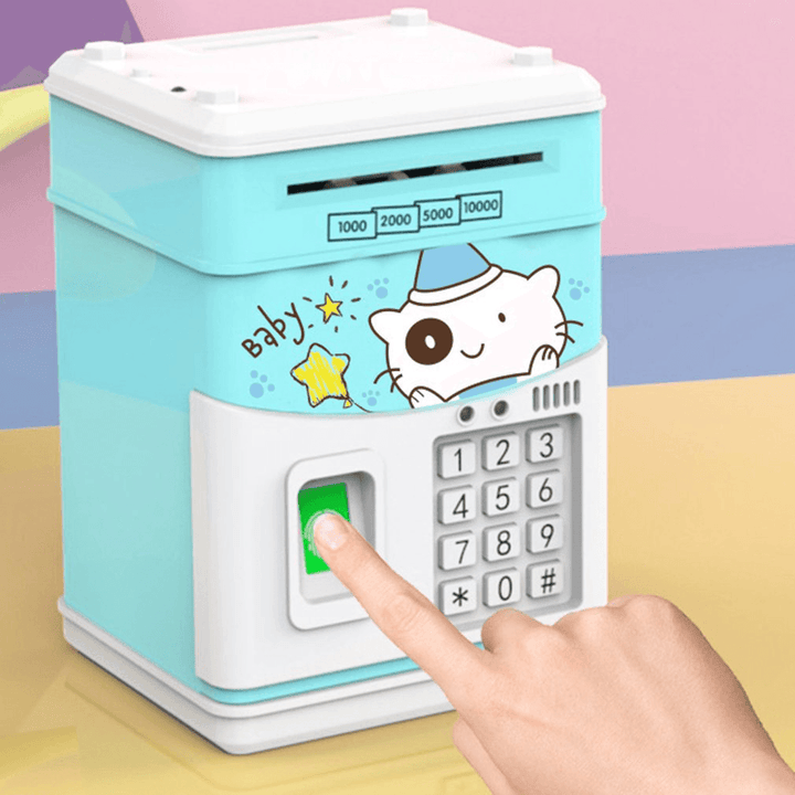 Simulation Fingerprint Sensor Children Piggy Bank Cartoon - MRSLM