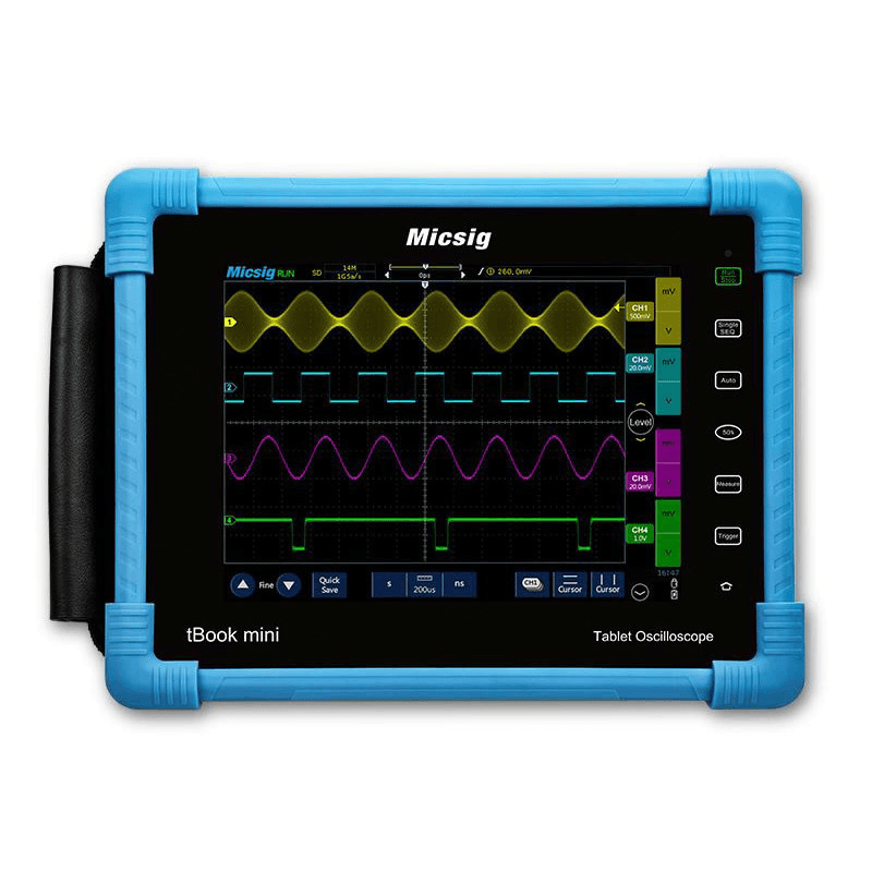 Micsig TO1102 Digital Tablet Oscilloscope 100Mhz 2CH 28Mpts Automotive Diagnostic Touchscreen Digital-Oscilloscope - MRSLM