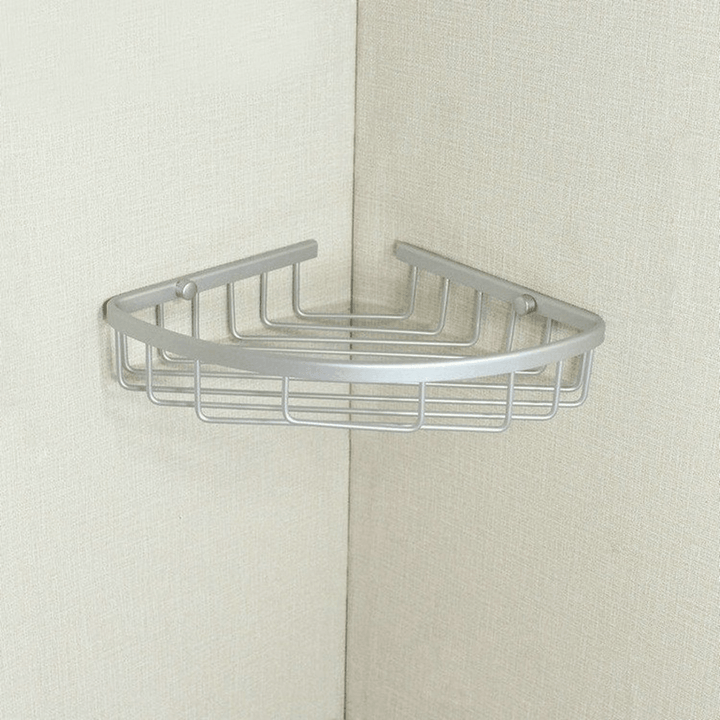 1/2/3 Layers Aluminium Wall Mounted Bathroom Corner Shower Caddies Storage Shelf Rack Holder - MRSLM