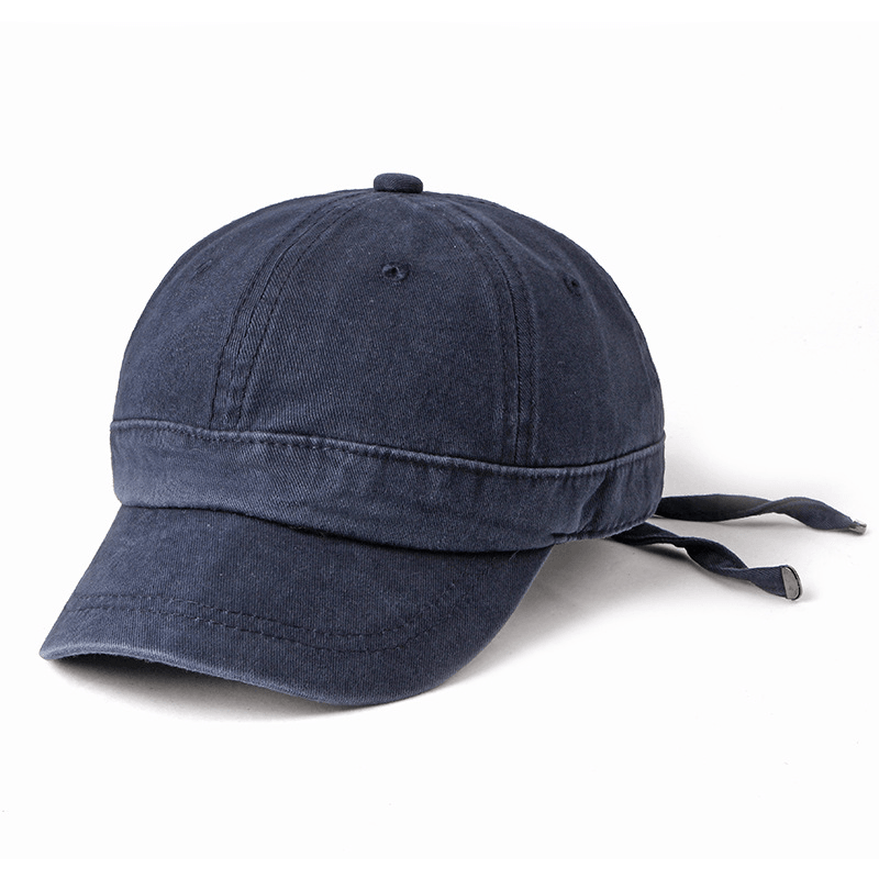 Men Women Washed Cotton Baseball Cap Peaked Hat - MRSLM